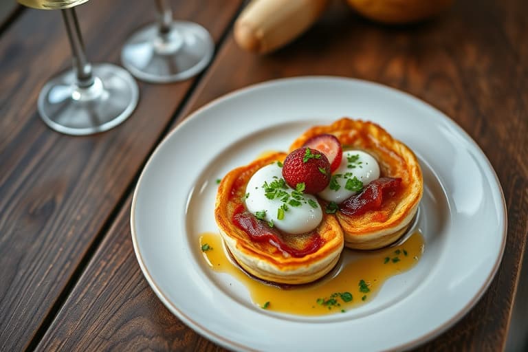 Baconskiver med ranchkylling på spyd