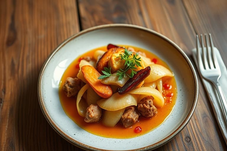 Oransje honning- og hvitløkskylling