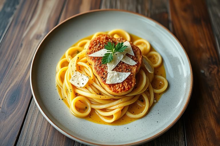 Bakt flyndre med panko og parmesan