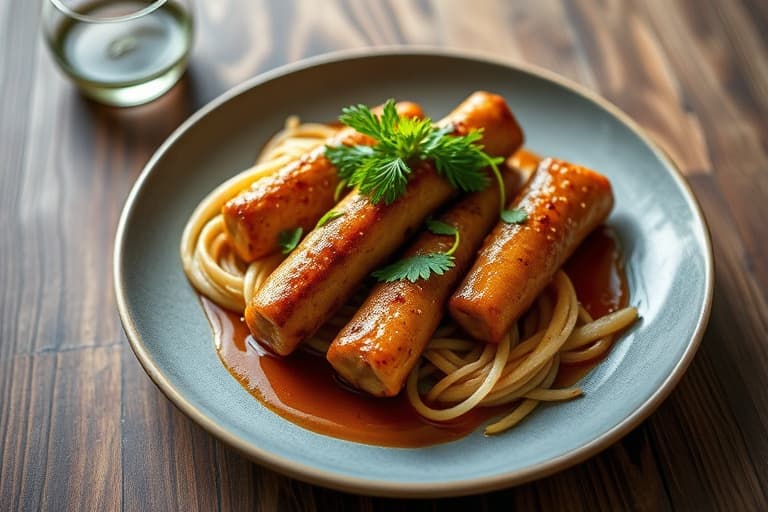 Grønne bønner med thailandsk sesamsaus