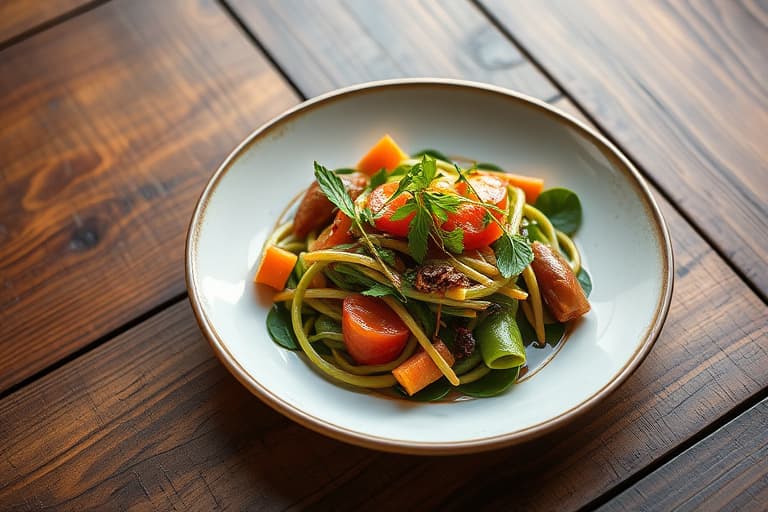 Wakame- og agurksalat