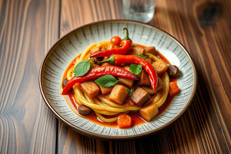 Røkt chili-krydret geiteskulder