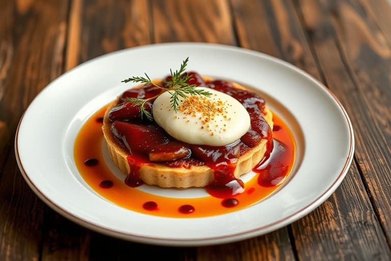 Blodappelsintarte med kardemommepastrykrem