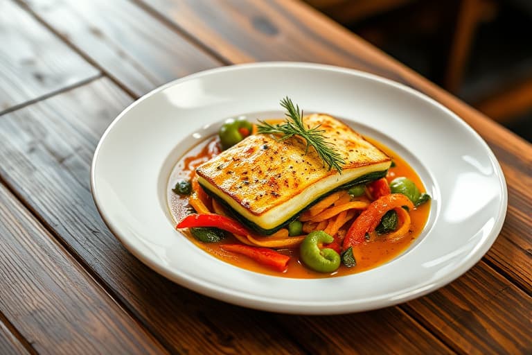 Grillet marinert zucchini