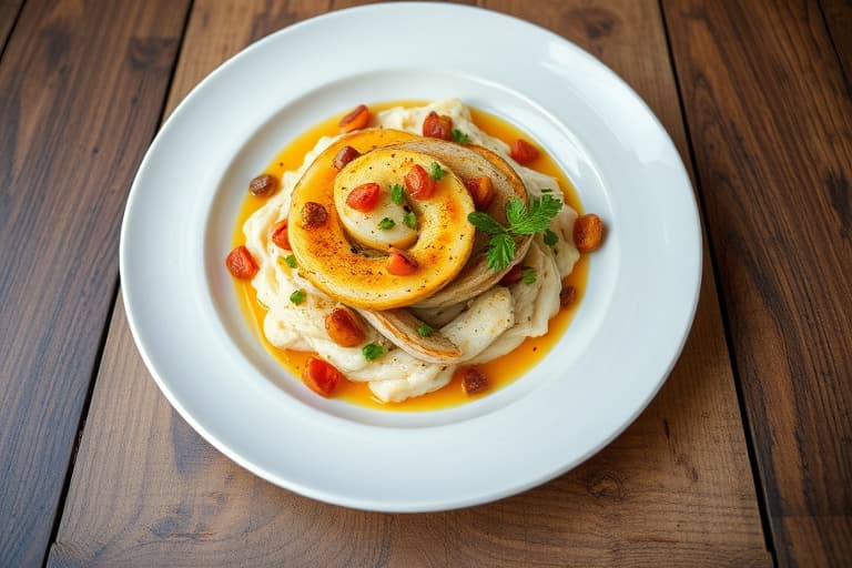 Sopp- og løkgrateng