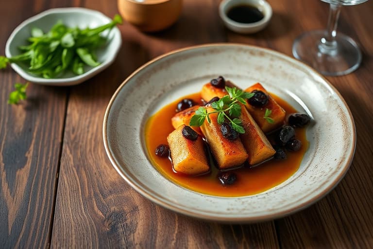 Jordbær med balsamico-karamell