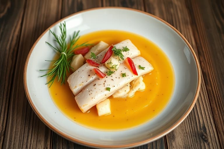 Lakse- og hvitfiskkaker med horserradissaus og agurksalat