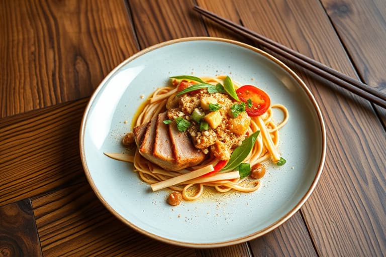 Thailandsk biff med nudler