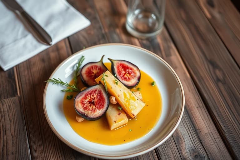 Figuriner i et teppe med geitost