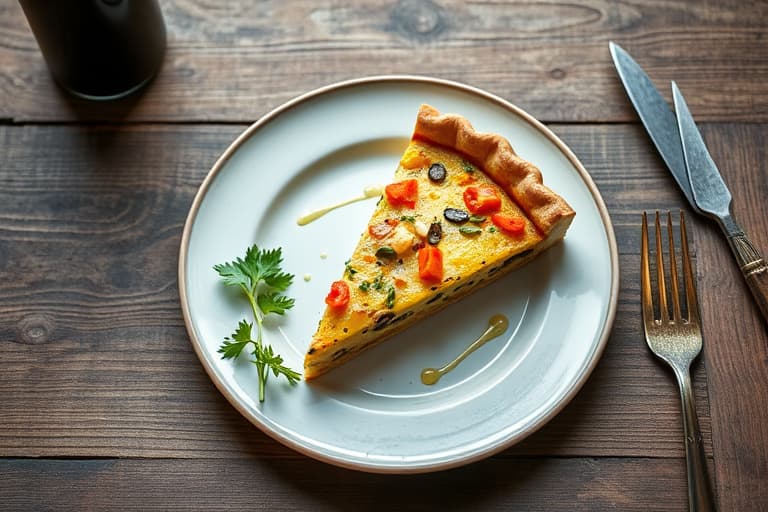 Sopp- og sjalottquiche