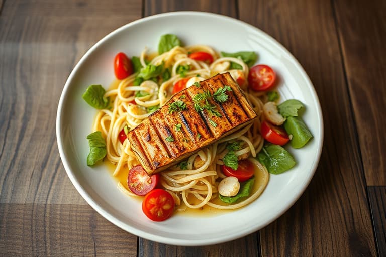 Fersk grillet kyllingsalat