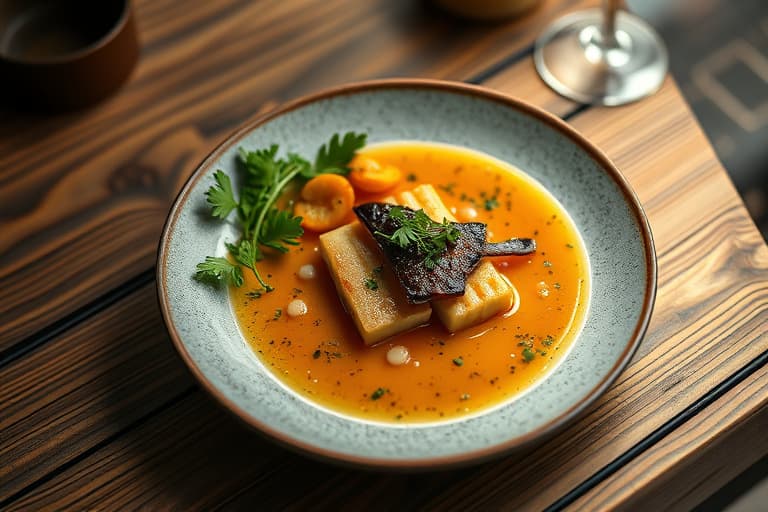 Suppe med svarte erter