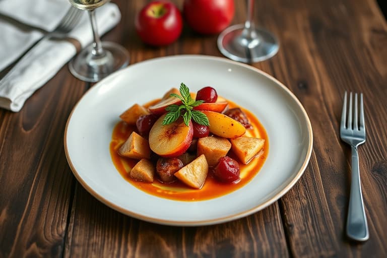 Rødkje med appelsiner og Madeira