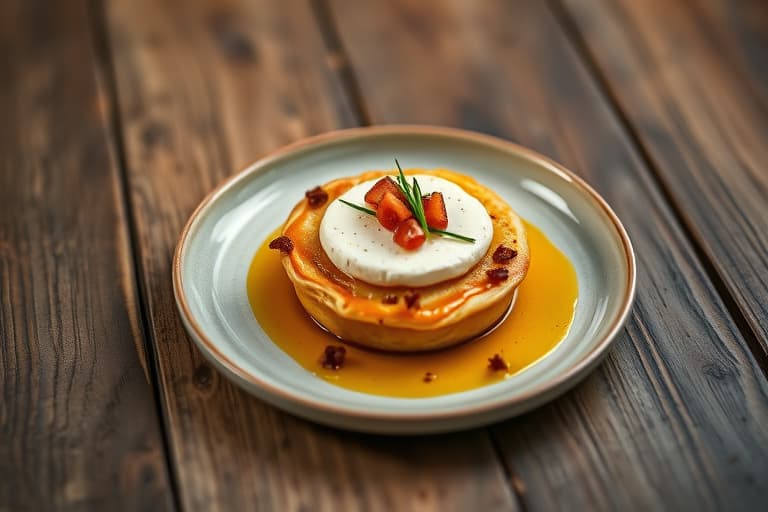 Miniatyr Camembert- og valnøttpastry