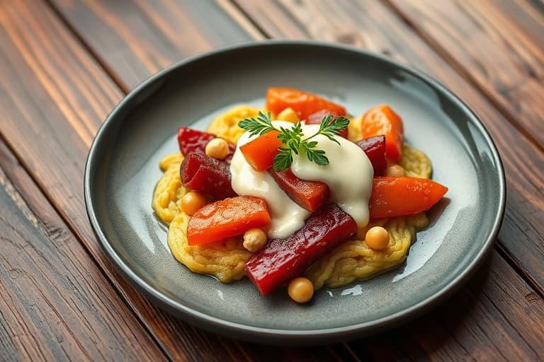 Røkelaks- og purrescramble med Meyer-sitroncrème fraîche