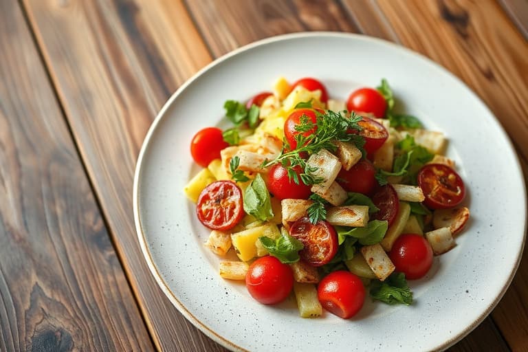 Gulrot- og tranebærsalat med fersk ingefærdressing