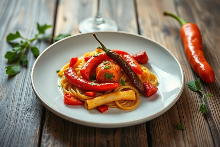 Hjemmelagde tørkede chilipepper