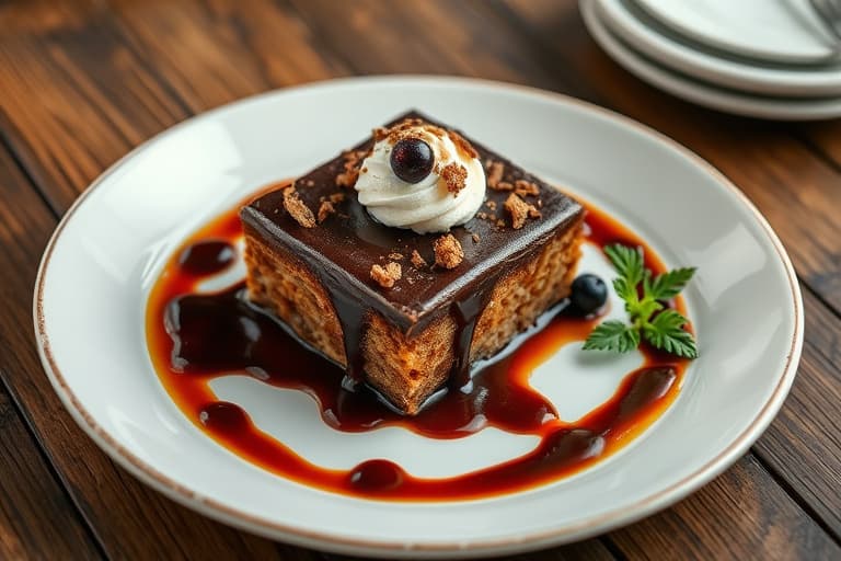 "Top Tier" Devil's Food-kake med rømme-fudgeglasur