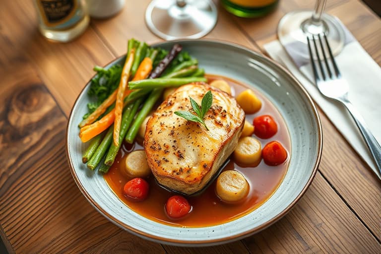Dampet torsk med blomkål og safran