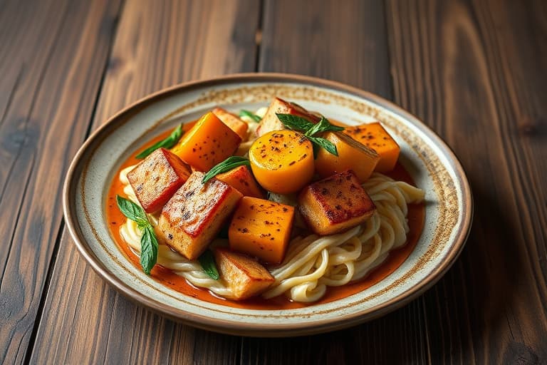 Lammestek med squashwok