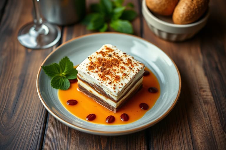 Blanding av bær tiramisu