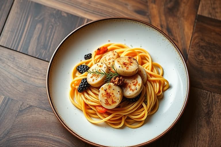 Fricassé av hummer med pasta