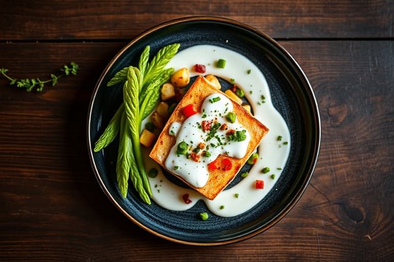 Sprø tilapiafileter med fennikel- og myntetzatziki