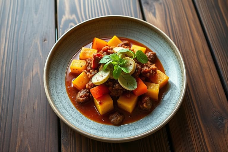 Biff- og squashchili