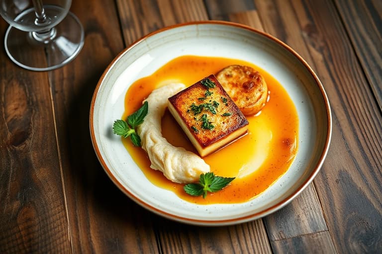 Svine- og skinke-loff med marmelade- og sennepsglasur