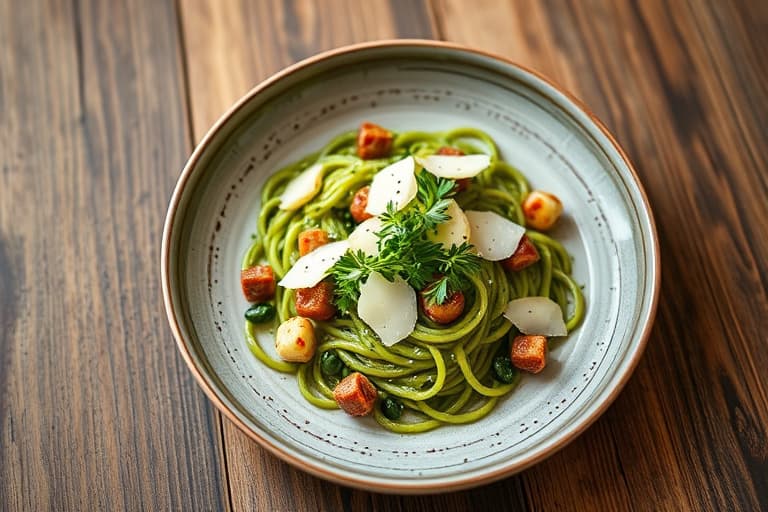 Quinoasalat med grønnkål, pinjekjerner og parmesan