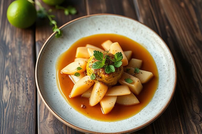 Lime- og soyasaus med ingefær