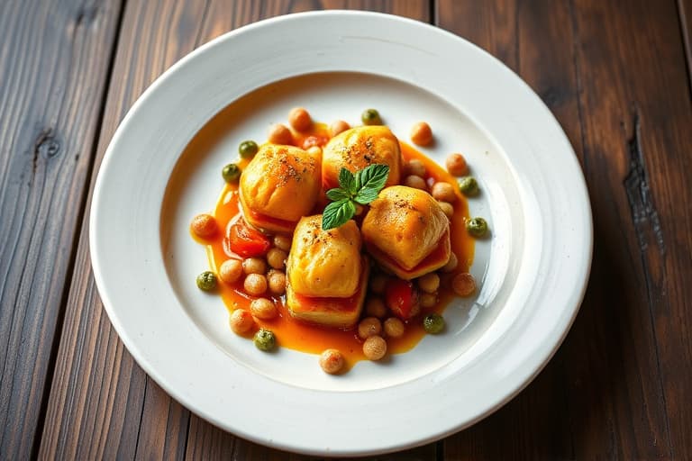 Hasselnøtt-krustede lammekoteletter med tomat- og olivenragoût