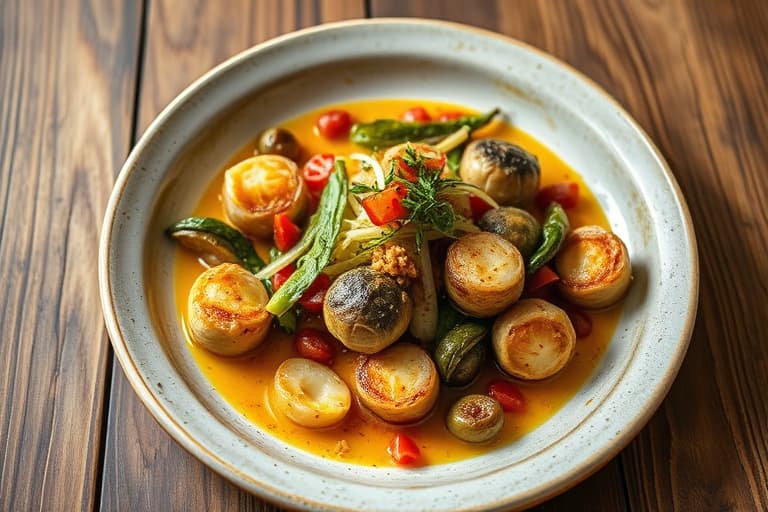 Brusselspirer med sjalottløk og salt svinekjøtt