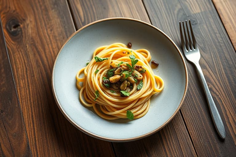 Pasta med aspargespesto