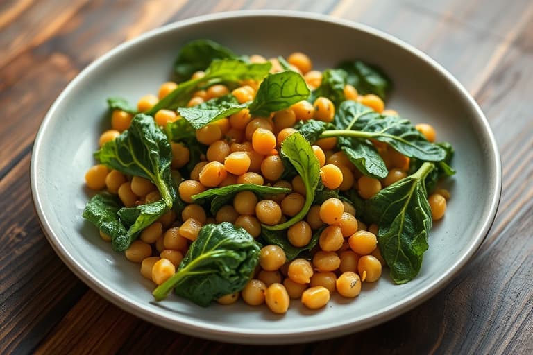 Garbanzo-bønngryte med escarole