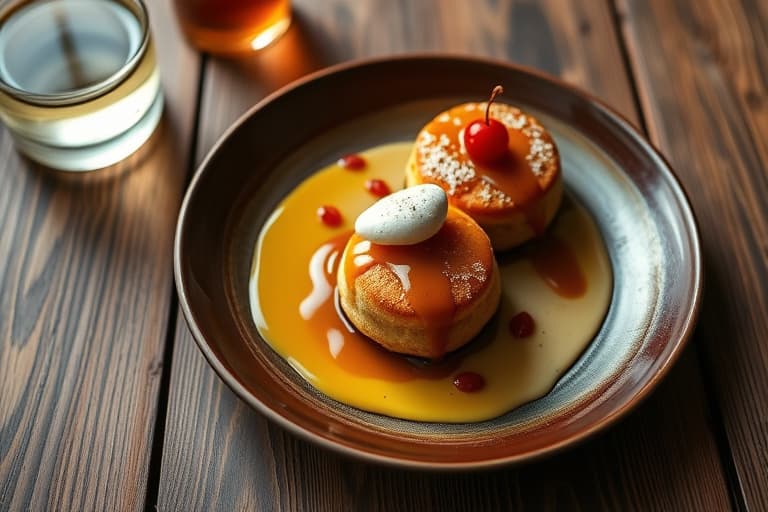 Whiskeyd fersken-shortcakes