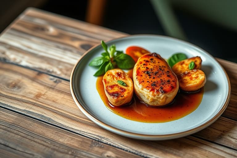 Hens med Madeira og ville sopper