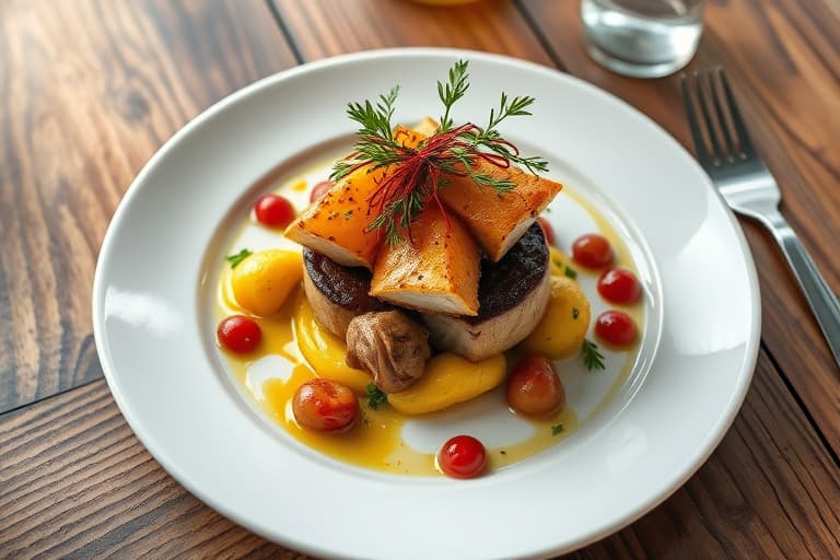 Brandy-infuserte surkirsebær- og pæretartletter