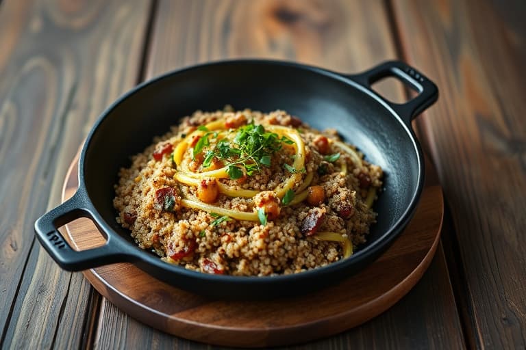Skillet-ristet quinoa