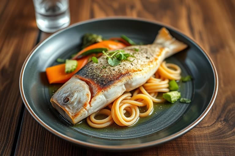 Laks kokt på salt (Saumon à l'Unilatérale)