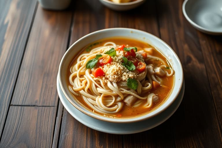 Vietnamese "Pho" Risnudelsuppe med storfekjøtt