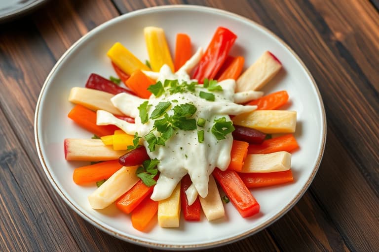 Crudités med sitron- og hvitløksaioli