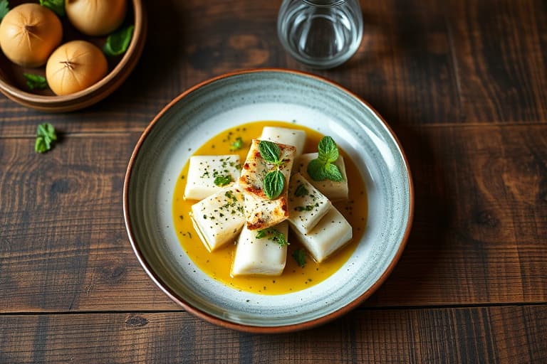 Minty stekte poteter