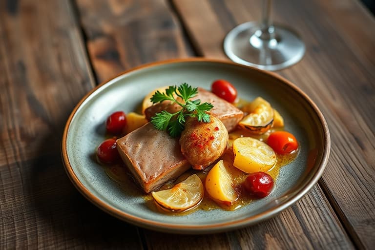 Blomkålbiffer med kalamata-oliven og rød paprikatapenade