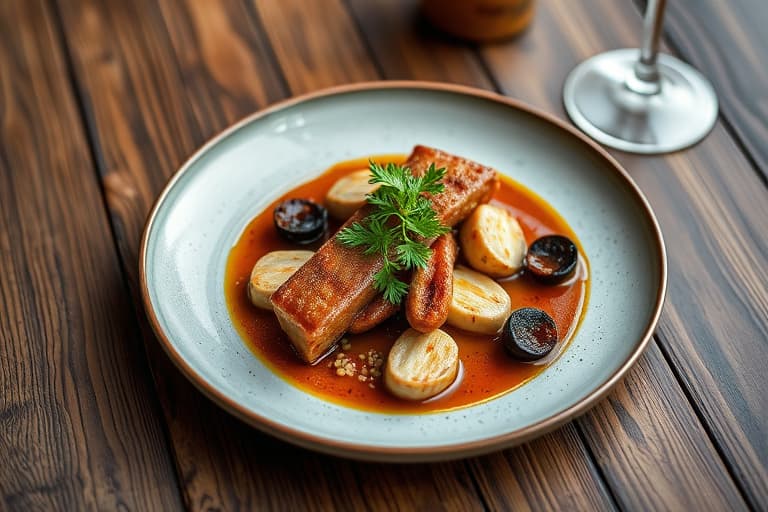 Mør oksefilet med ville sopper og høstgresskar