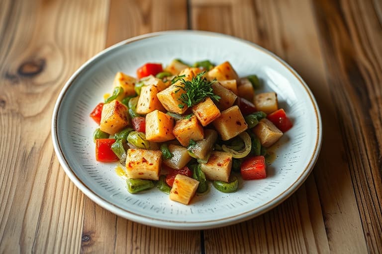 Grillet grønnsakssalat med geitost