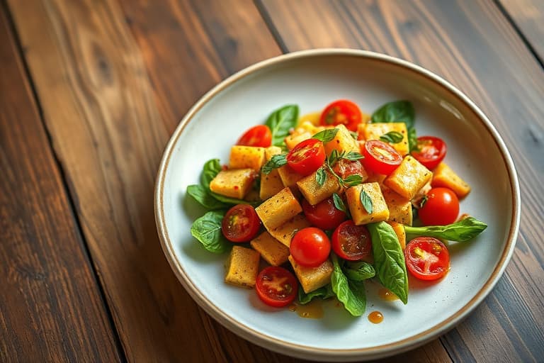 Isbergsalat med syrlig tomat- og estragondressing