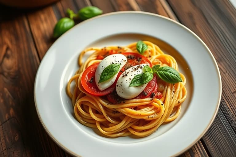 Enkel og deilig onepot caprese pasta
