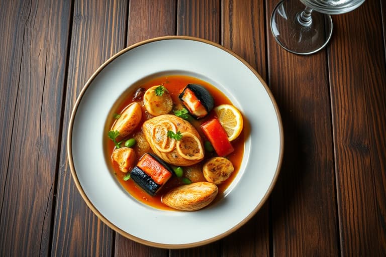 Krydret karibisk bouillabaisse med fisk