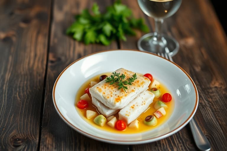 Tunfisksteik med hvite bønner og bitter salat